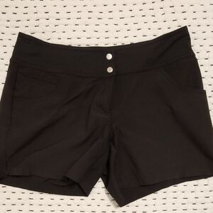 Slazenger Golf Chino Shorts Black Womens Size 4 Stretch Athletic Activewear